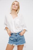 Cute To Boot Mini Skirt By Free People Denim